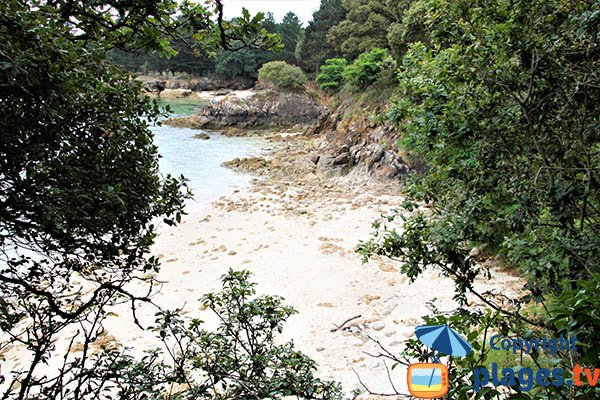 Crique autour de la plage de Kerveltrec à Fouesnant