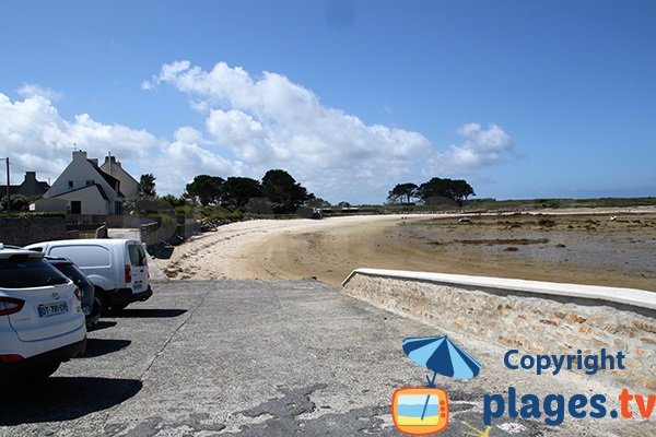 Zone la plus sauvage de la plage Kervenni à Plouguerneau