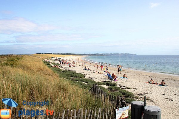 Grande plage entre Arzon et St Gildas de Rhuys