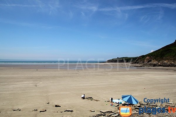 Photo de la plage de Kervijen à Plomodiern - Bretagne