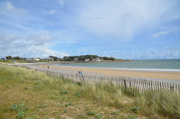 Photo de la plage de Kervillen à La Trinité dans le Morbihan