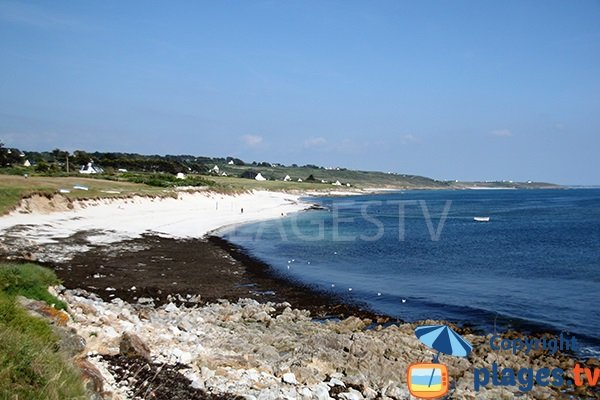 Photo de la plage de Kerziny à Plouhinec dans le Finistère