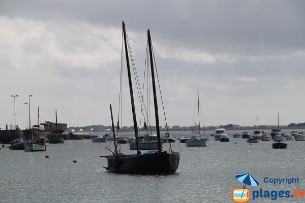 Plage à côté du port de Plouguerneau