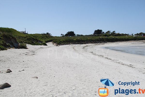 Accès à la plage de Korn ar Gazel à Saint Pabu