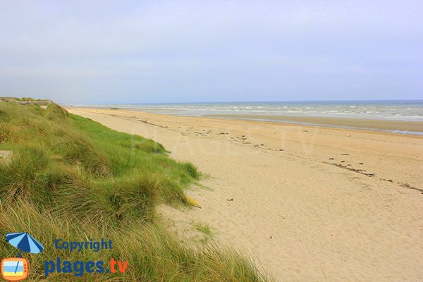 Plage de Koufra à St Martin de Varreville en Normandie