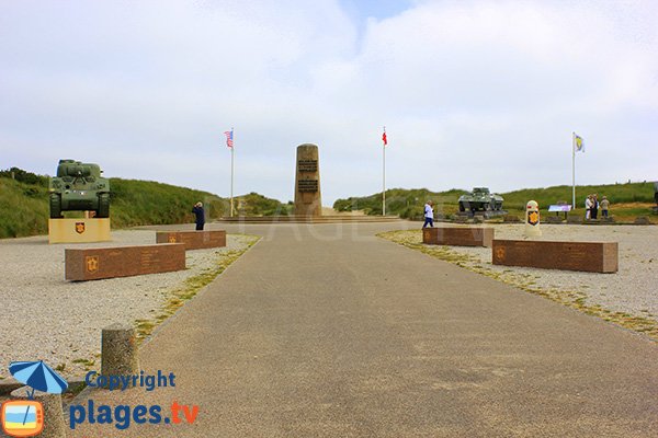 Mémorial du débarquement à St Martin de Varreville en Normandie