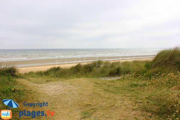 Photo de la plage de Koufra à St Martin de Varreville en Normandie