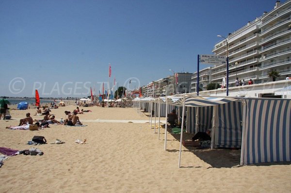 Beach huts in La Baule