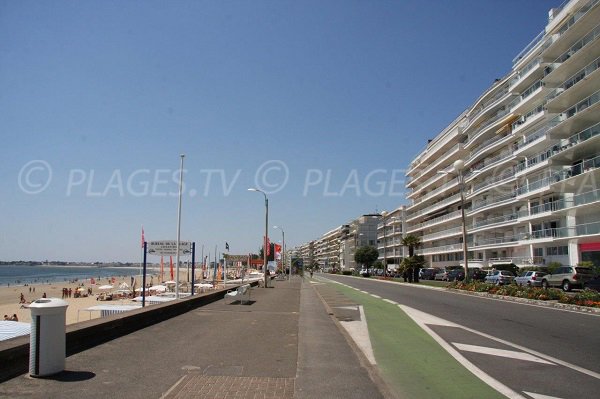 Beach in the city center of La Baule