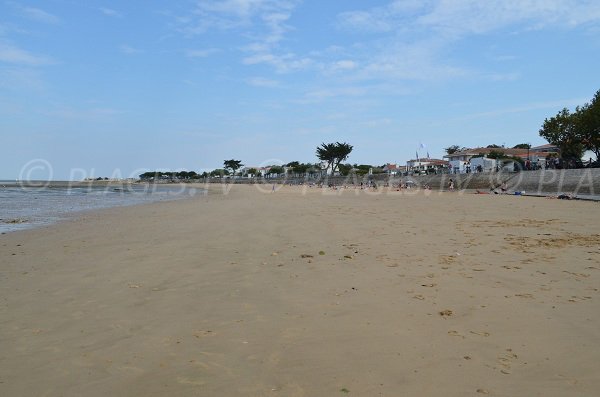 Beach in La Flotte en Ré at low tide