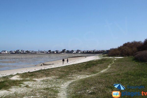 Beach of Laber in Roscoff in Brittany