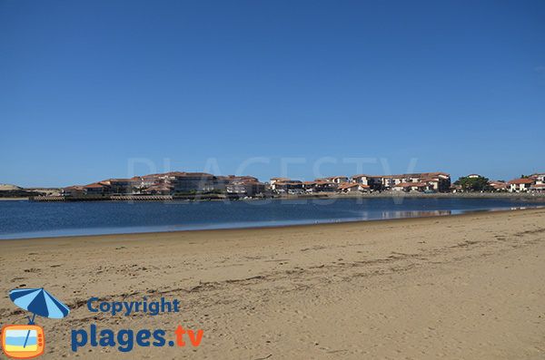 View on Vieux Boucau from the Marine lake