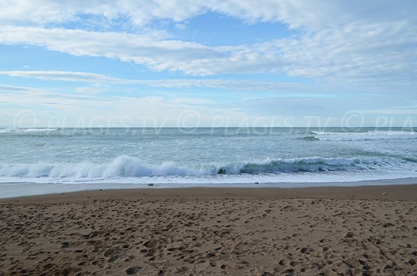 Sand beach of Lafiténia in St Jean de Luz