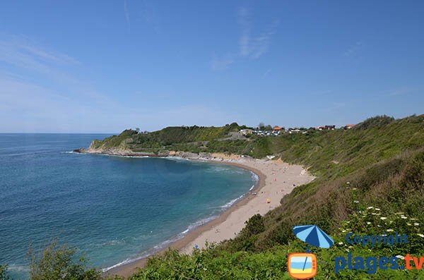 Photo de la plage de Lafiténia à Saint Jean de Luz