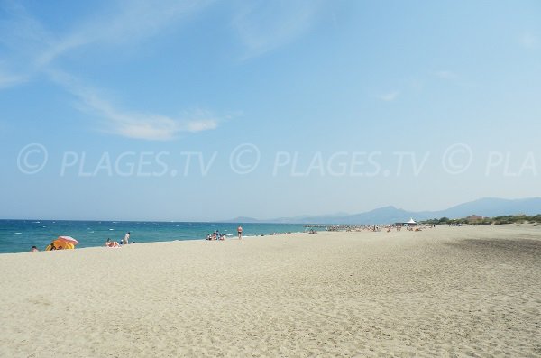 Photo de la plage de la Lagune à St Cyprien 66