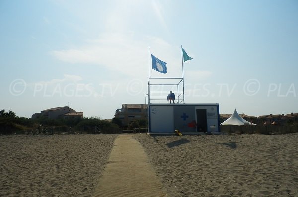 posto di pronto soccorso della spiaggia Lagune a St Cyprien