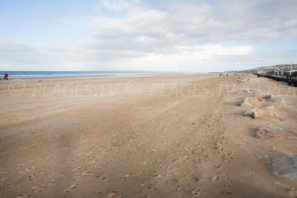 Beach in Tourgéville near Deauville