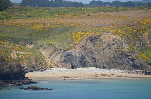 Lamzoz beach in Camaret sur Mer in France