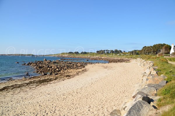 Plage de Landrellec à Pleumeur Bodou (Bretagne)