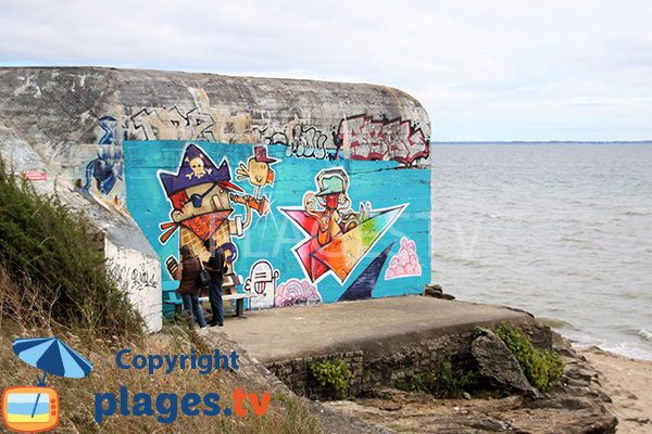 blockhaus sur la plage de Landrezac