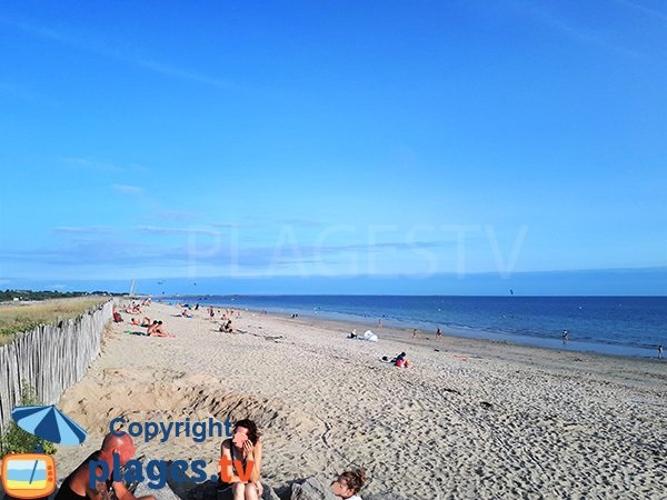 Photo de la plage de Landrezac à Sarzeau en été