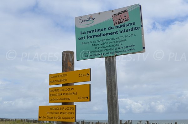 Naturisme interdit sur la plage de Landrezac