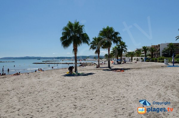 Sand beach in Saint Laurent du Var