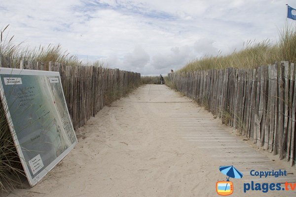 Accès à la plage de Lanénec - Guidel