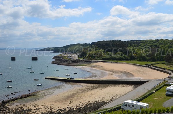 Photo de la plage de Lanvéoc sur la Presqu'ile de Crozon