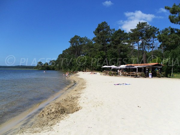 Restaurant sur la plage de Laouga au lac de Cazaux (La Teste)