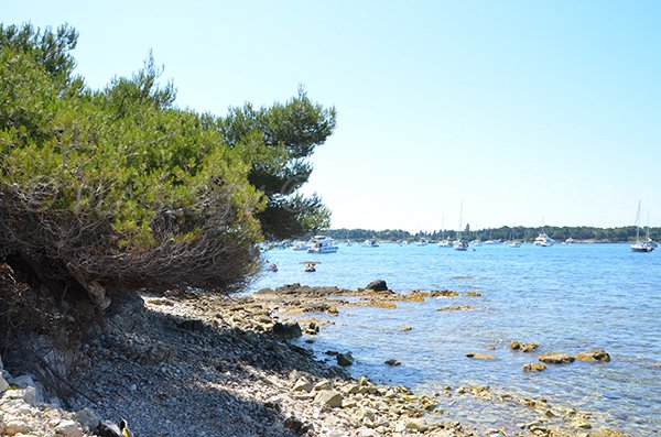 Ombre au niveau de la plage de Laoute