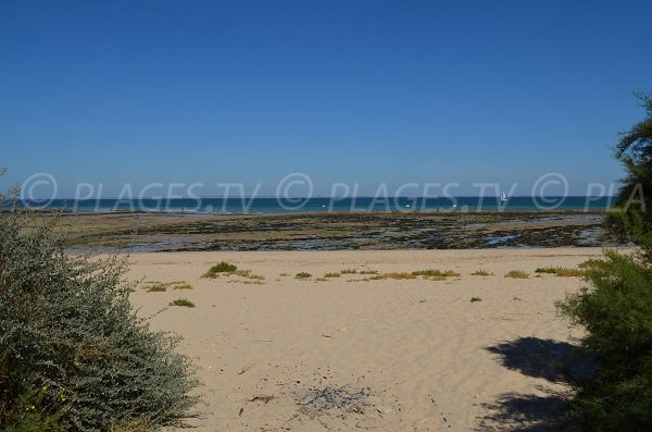 Plage de Lauzin à marée basse