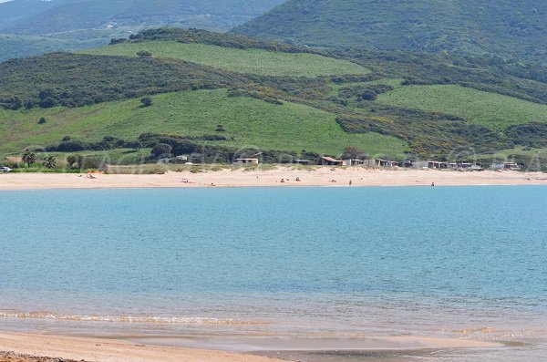 Central beach of Lava in Corsica