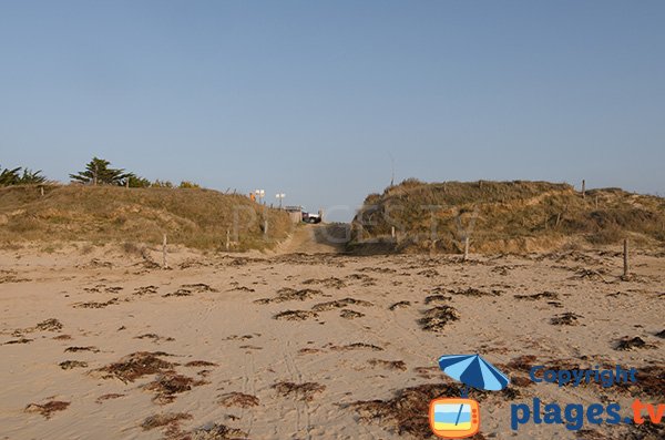 Accès à la plage des Lays - La Barre de Monts