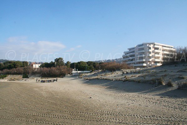 Plage à proximité du centre de Sète