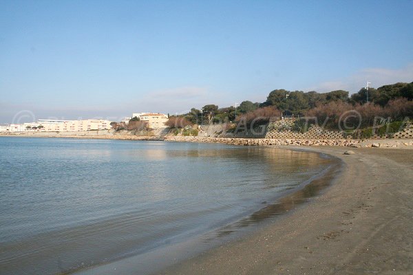 Plage du Lazaret sur la Corniche de Sète