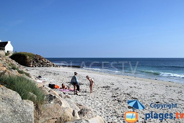 Sable sur la plage du Gored - Plozevet