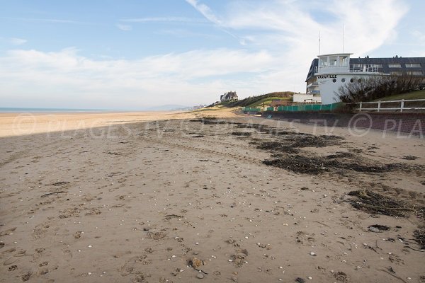 Plage du centre de Varaville en Normandie