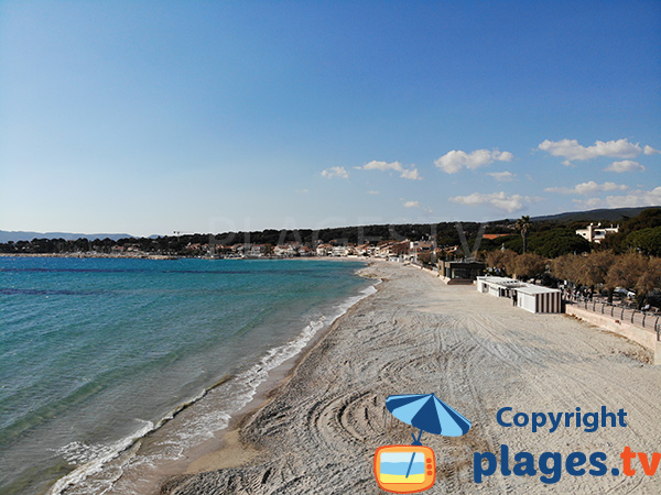 Photo de la plage du centre de Saint Cyr sur Mer