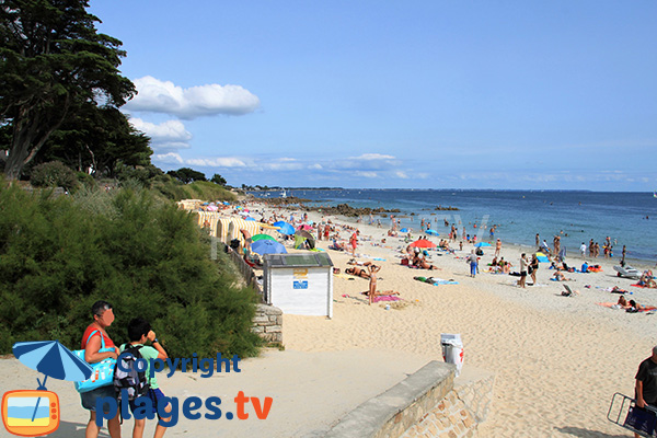 Plage de Légenèse de Carnac en été