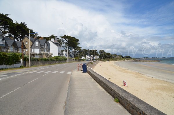 Parking of Légenèse beach in Carnac