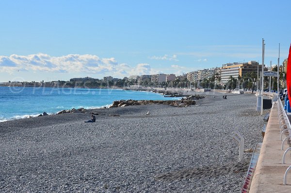 Spiaggia Lenval a Nizza - inverno