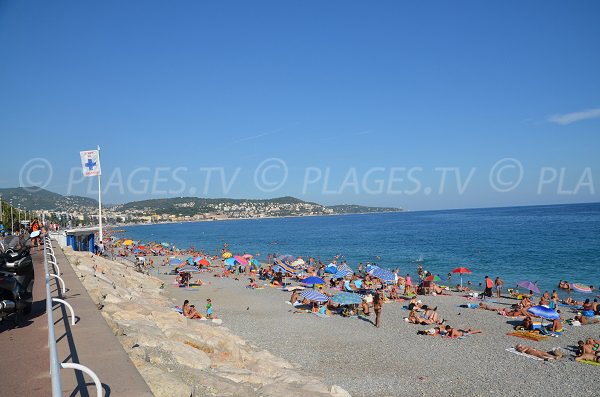 lifeguard station near Lenval beach of Nice