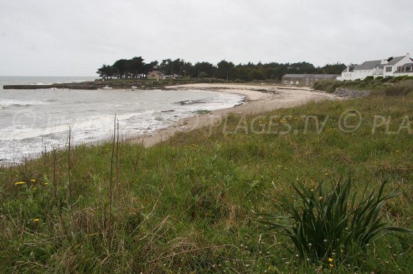 Anse de Lérat en direction du port Lérat de Piriac sur Mer (44)