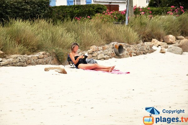 Sabbia della spiaggia di Lerret - Kerlouan