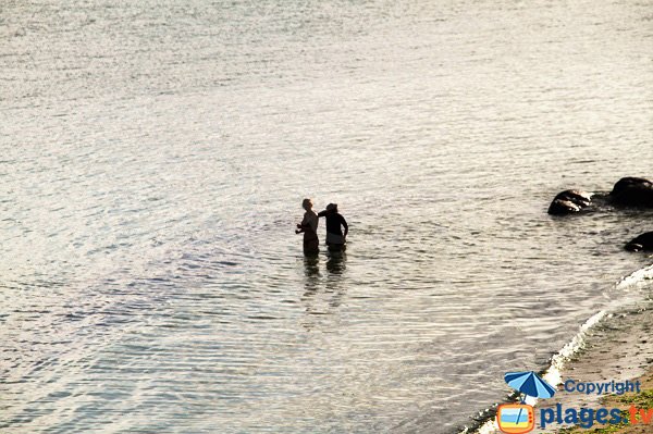 Baignade sur la plage des Garennes - Guissény