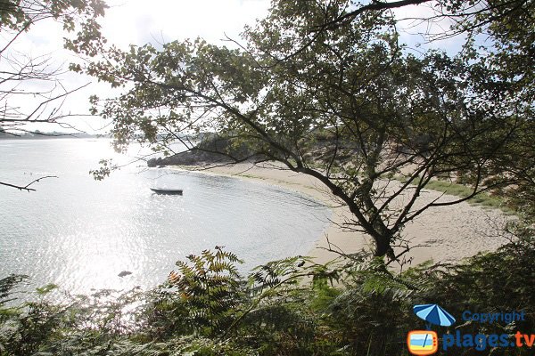 Vue depuis la plage des Garennes - Guissény