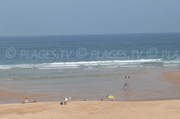 Photo de la plage de la Lette Blanche dans les Landes