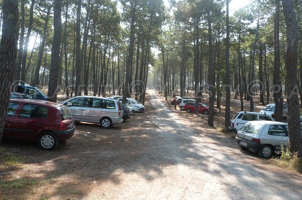 Parking of Lette Blanche beach - Vielle Saint Girons