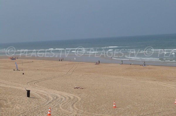 Lette Blanche beach in Vielle St Girons in France